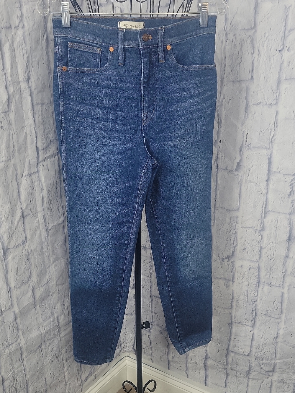 Madewell 10" High Rise Skinny Jeans Medium Wash Stretch Denim Size 29‎ 29